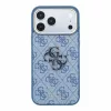Guess PU 4G Resin Metal Logo tok iPhone 18 Pro készülékhez kék