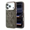Guess PU 4G Resin Metal Logo tok iPhone 18 Pro készülékhez barna