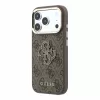 Guess PU 4G Resin Metal Logo tok iPhone 18 Pro készülékhez barna