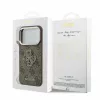 Guess PU 4G Resin Metal Logo tok iPhone 18 Pro Max készülékhez barna