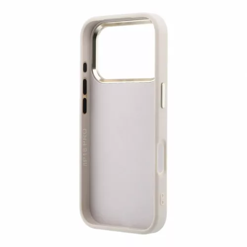 Guess PU 4G Resin Metal Logo tok iPhone 18 Pro készülékhez rózsaszín