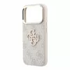 Guess PU 4G Resin Metal Logo tok iPhone 18 Pro Max készülékhez, rózsaszín