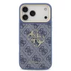 Guess műbőr 4G fémlogós aranykeretes tok iPhone 18 Pro Max készülékhez kék