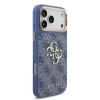Guess műbőr 4G fémlogós aranykeretes tok iPhone 18 Pro Max készülékhez kék