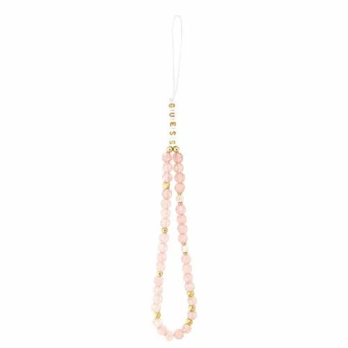 Guess IML Flowers Allover Strap MagSafe tok iPhone 18 Pro készülékhez rózsaszín