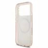 Guess IML Flowers Allover Strap MagSafe tok iPhone 18 Pro készülékhez rózsaszín