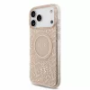 Guess IML Flowers Allover Strap MagSafe tok iPhone 18 Pro Max készülékhez rózsaszín