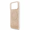 Guess IML Flowers Allover Strap MagSafe tok iPhone 18 Pro Max készülékhez rózsaszín