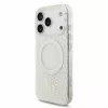 Guess IML Flowers Allover Strap MagSafe tok iPhone 18 Pro készülékhez fehér