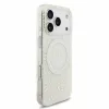 Guess IML Flowers Allover Strap MagSafe tok iPhone 18 Pro készülékhez fehér
