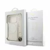 Guess IML Flowers Allover Strap MagSafe tok iPhone 18 Pro készülékhez fehér