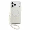 Guess IML Flowers Allover Strap MagSafe tok iPhone 18 Pro Max készülékhez, fehér