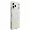 Guess IML Flowers Allover Strap MagSafe tok iPhone 18 Pro Max készülékhez, fehér