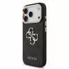 Guess PU 4G Metal Logo Strap tok iPhone 18 Pro készülékhez fekete