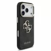 Guess PU 4G Metal Logo Strap tok iPhone 18 Pro készülékhez fekete