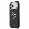 Guess PU 4G Metal Logo Strap tok iPhone 18 Pro Max készülékhez fekete