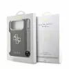 Guess PU 4G Metal Logo Strap tok iPhone 18 Pro Max készülékhez fekete