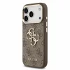 Guess PU 4G Metal Logo Strap tok iPhone 18 Pro készülékhez barna