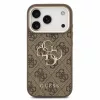 Guess PU 4G Metal Logo Strap tok iPhone 18 Pro készülékhez barna