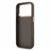 Guess PU 4G Metal Logo Strap tok iPhone 18 Pro készülékhez barna