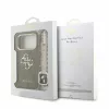 Guess PU 4G Metal Logo Strap tok iPhone 18 Pro készülékhez barna