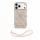 Guess PU 4G Metal Logo Strap tok iPhone 18 Pro Max készülékhez rózsaszín