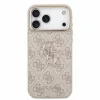 Guess PU 4G Metal Logo Strap tok iPhone 18 Pro Max készülékhez rózsaszín