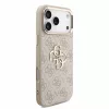 Guess PU 4G Metal Logo Strap tok iPhone 18 Pro Max készülékhez rózsaszín