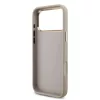 Guess PU bőr 4G Metal Logo Gold Frame tok iPhone 18 Pro Max készülékhez rózsaszín