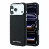 Karl Lagerfeld iPhone 18 Pro tok MagSafe, félig körbeölelő, szemcsés PU bőr, fekete