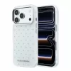 Karl Lagerfeld IML Rhinestones Allover tok iPhone 18 Pro készülékhez, fehér