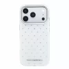 Karl Lagerfeld IML Rhinestones Allover tok iPhone 18 Pro készülékhez, fehér