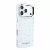 Karl Lagerfeld IML Rhinestones Allover tok iPhone 18 Pro készülékhez, fehér