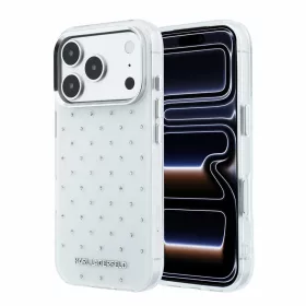   Karl Lagerfeld IML Rhinestones Allover tok iPhone 18 Pro Max készülékhez fehér