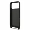 Karl Lagerfeld Saffiano átvető pánt és Metal Karl and Choupette tok iPhone 18 Pro Max készülékhez, fekete