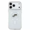 Karl Lagerfeld IML K&CH Heads fémkeretes MagSafe tok iPhone 18 Pro Max készülékhez fehér