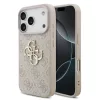 Guess PU 4G Metal Logo tok iPhone 18 Pro készülékhez rózsaszín