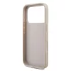 Guess PU 4G Metal Logo tok iPhone 18 Pro készülékhez rózsaszín