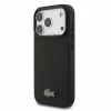 Lacoste PVC Iconic Petit Pique fém logós MagSafe tok iPhone 18 Pro készülékhez, fekete