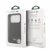 Lacoste PVC Iconic Petit Pique fém logós MagSafe tok iPhone 18 Pro készülékhez, fekete