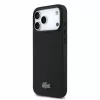 Lacoste PVC Iconic Petit Pique Metal Logo MagSafe tok iPhone 18 Pro Max készülékhez fekete