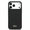 Lacoste PVC Iconic Petit Pique Metal Logo MagSafe tok iPhone 18 Pro Max készülékhez fekete