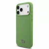 Lacoste PVC Iconic Petit Pique Metal Logo MagSafe tok iPhone 18 Pro Max készülékhez tárkonyzöld