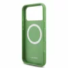 Lacoste PVC Iconic Petit Pique Metal Logo MagSafe tok iPhone 18 Pro Max készülékhez tárkonyzöld