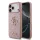 Guess PU Fixed Glitter 4G fém logós tok iPhone 18 Pro Max készülékhez rózsaszín