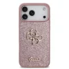 Guess PU Fixed Glitter 4G fém logós tok iPhone 18 Pro Max készülékhez rózsaszín