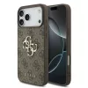 Guess PU 4G Metal Logo tok iPhone 18 Pro készülékhez barna