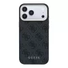 Guess műbőr 4G arany keretes MagSafe tok iPhone 18 Pro készülékhez fekete
