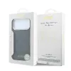 Guess PU-bőr 4G arany keretes MagSafe tok iPhone 18 Pro Max készülékhez fekete