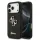 Guess PU Fixed Glitter 4G fém logós tok iPhone 18 Pro készülékhez, fekete